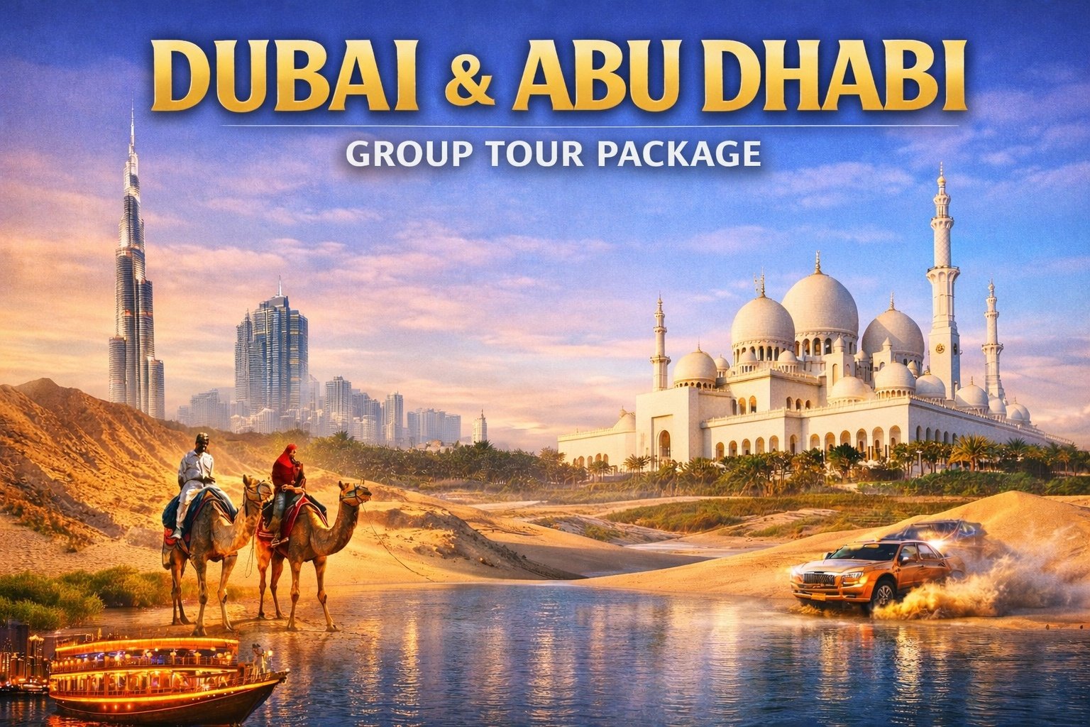 Dubai Group Departures with Indian Meals 5N/6D